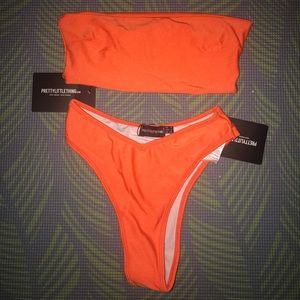 Brazilian bikini bottom & matching bandeau top